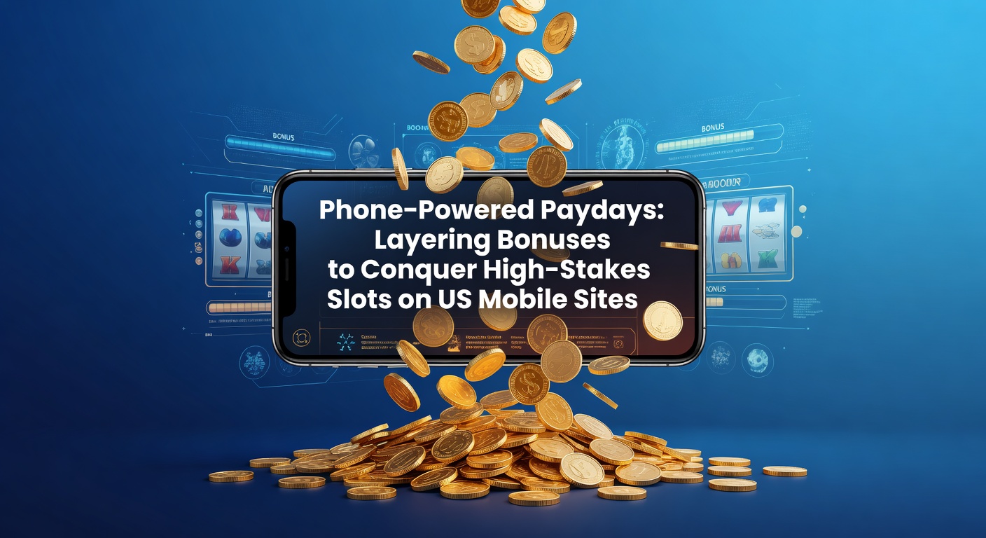 Layered bonus screen on a mobile slot app showing stacked free spins and deposit matches for high-stakes play